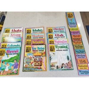 Highlights Which way USA puzzle books new unused Western and Pacific states